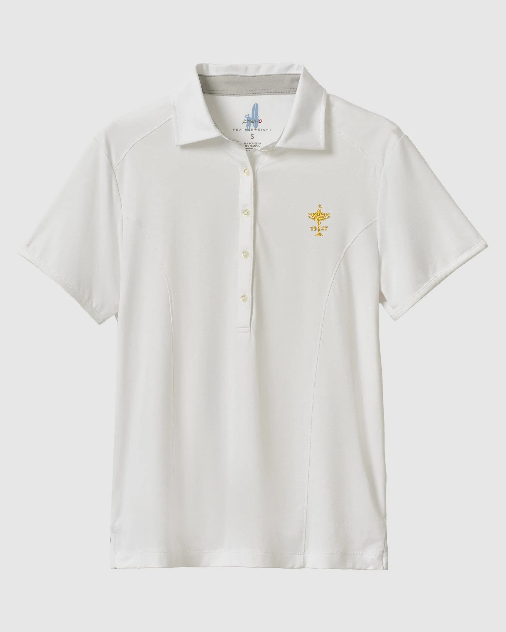 Women's Ryder Cup Angela Performance Polo - Trophy Logo sold by Johnnie-O