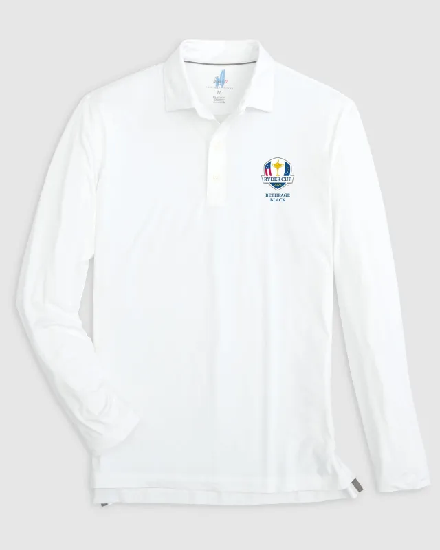 Ryder Cup Swing Long Sleeve Featherweight Performance Polo sold by Johnnie-O