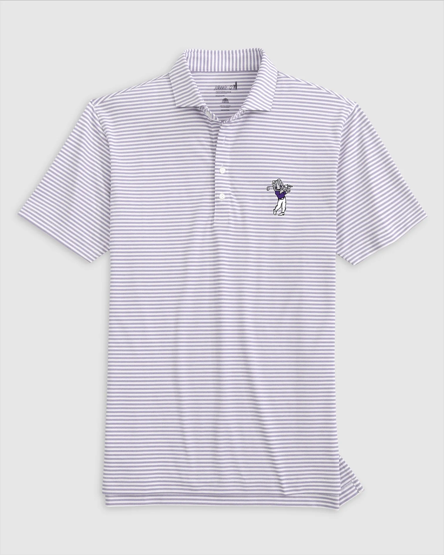Texas Christian Stetsons Performance Mesh Polo - Golf Logo sold by Johnnie-O product image thumbnail 3