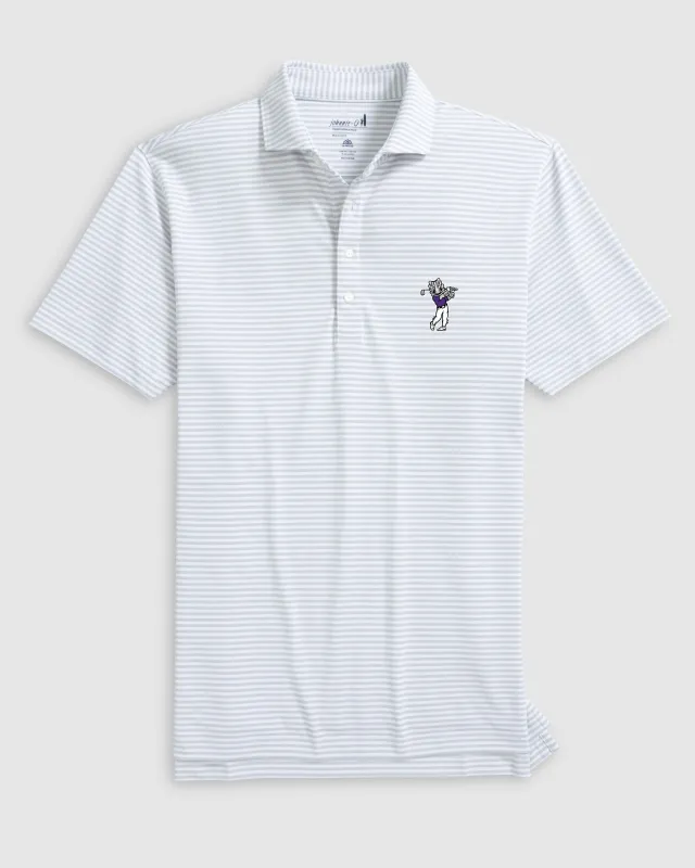 Texas Christian Stetsons Performance Mesh Polo - Golf Logo sold by Johnnie-O