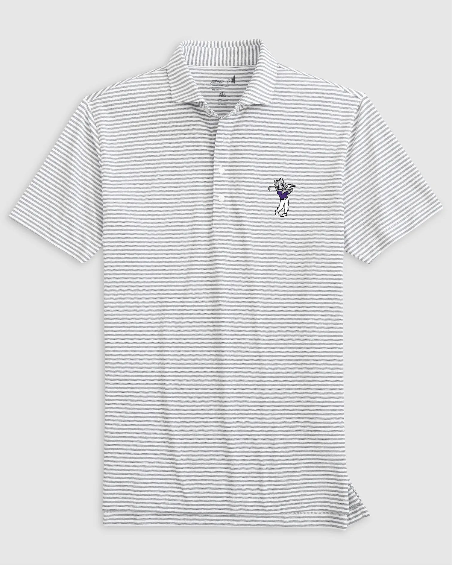 Texas Christian Stetsons Performance Mesh Polo - Golf Logo sold by Johnnie-O product image thumbnail 2