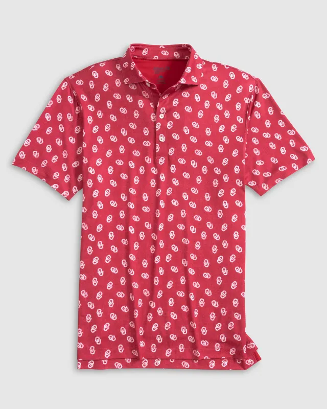 Oklahoma Stadium Exeter Printed Jersey Performance Polo sold by Johnnie-O