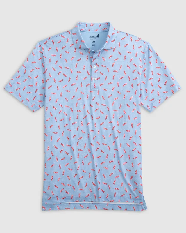 Ole Miss Stadium Exeter Printed Jersey Performance Polo made by Johnnie-O