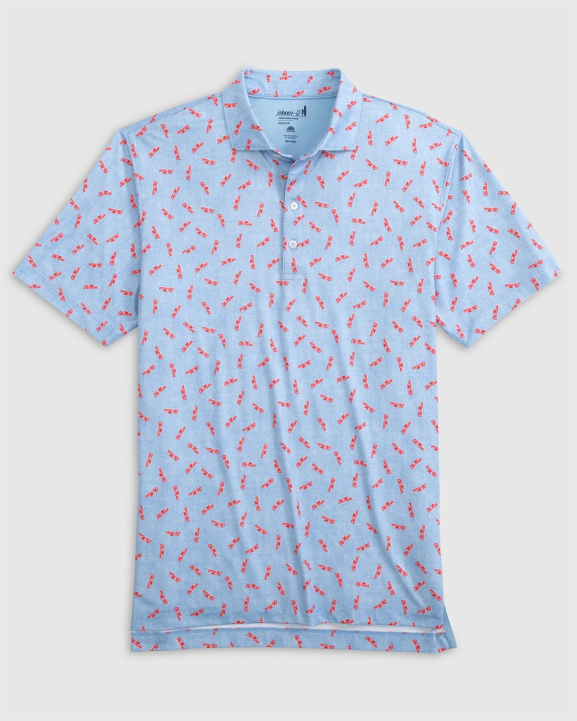 Ole Miss Stadium Exeter Printed Jersey Performance Polo sold by Johnnie-O
