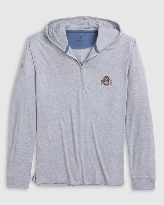 Ohio State Watters Drirelease® Performance Hooded 1/4-Zip sold by Johnnie-O