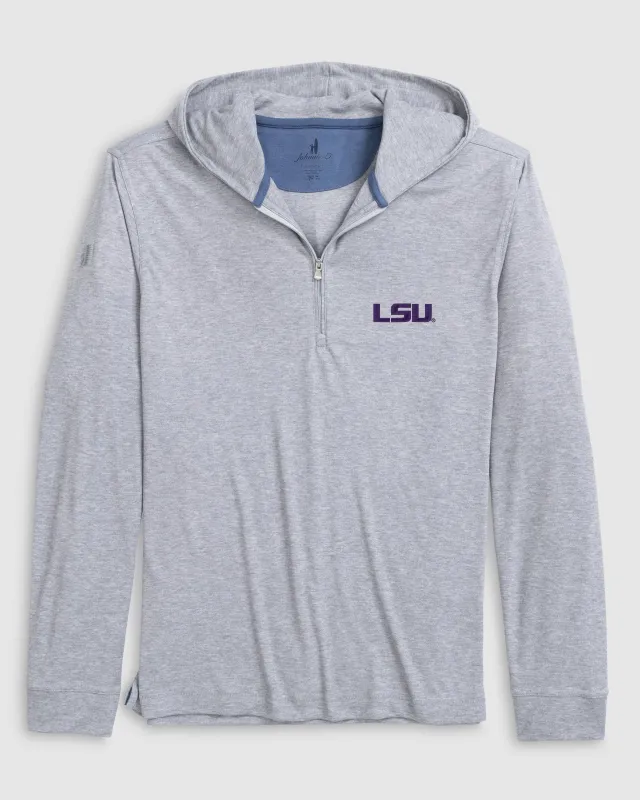 Louisiana State Watters Drirelease®Performance Hooded 1/4-Zip sold by Johnnie-O
