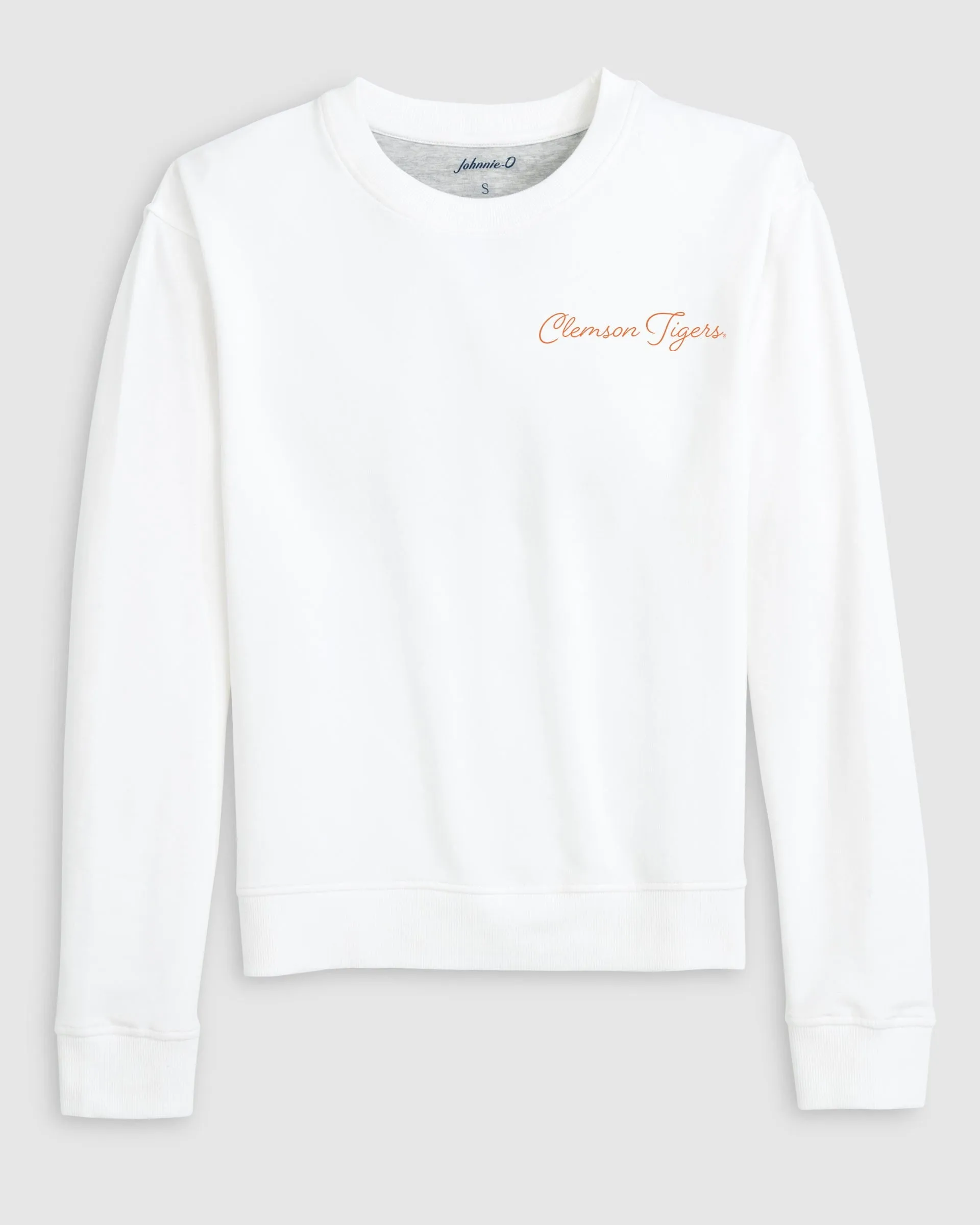 Women's Clemson Penny Crewneck Sweatshirt - Script Logo sold by Johnnie-O product image thumbnail 4