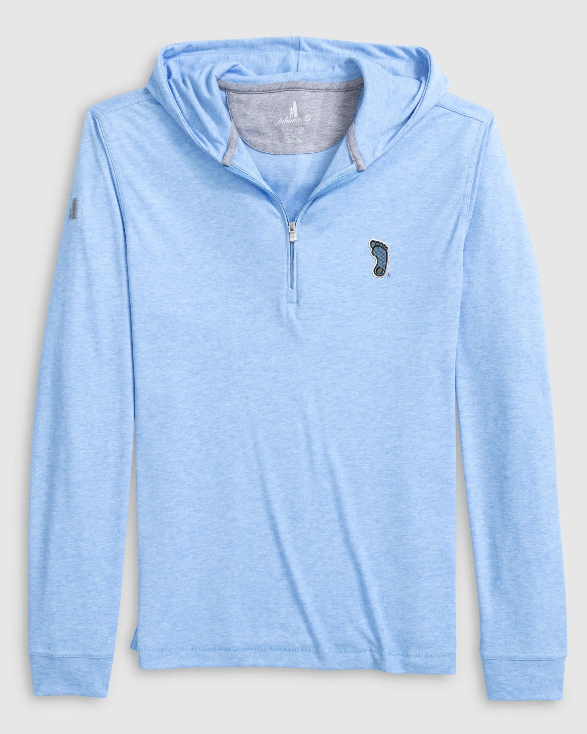 North Carolina Watters Drirelease®Performance Hooded 1/4-Zip - Tar Heel Logo sold by Johnnie-O product image thumbnail 2