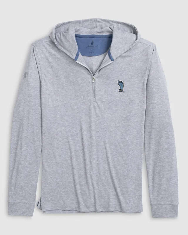 North Carolina Watters Drirelease®Performance Hooded 1/4-Zip - Tar Heel Logo sold by Johnnie-O