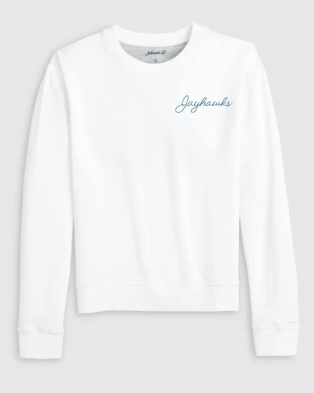 Women's Kansas Penny Crewneck Sweatshirt - Script Logo sold by Johnnie-O