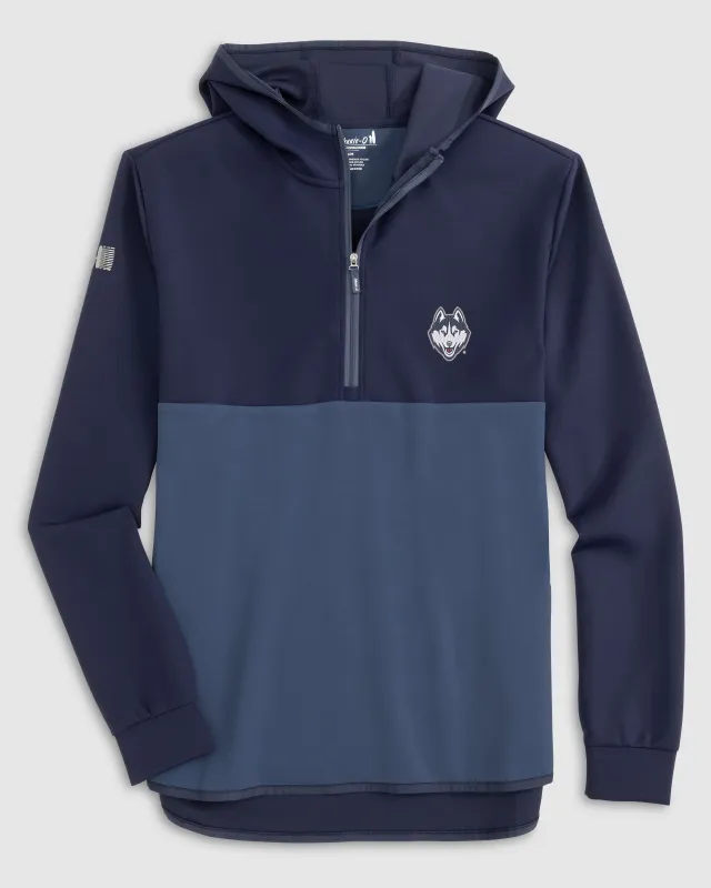 UConn Iversons Performance Hooded 1/4-Zip sold by Johnnie-O