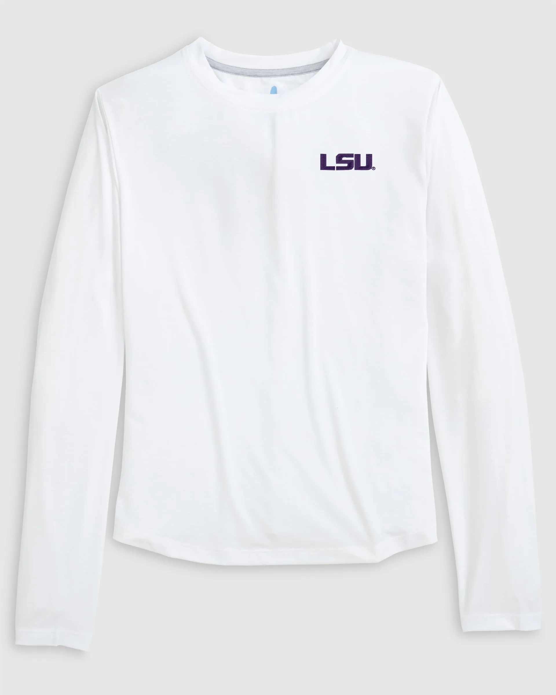 Women's Louisiana State Course Performance Long Sleeve T-Shirt sold by Johnnie-O