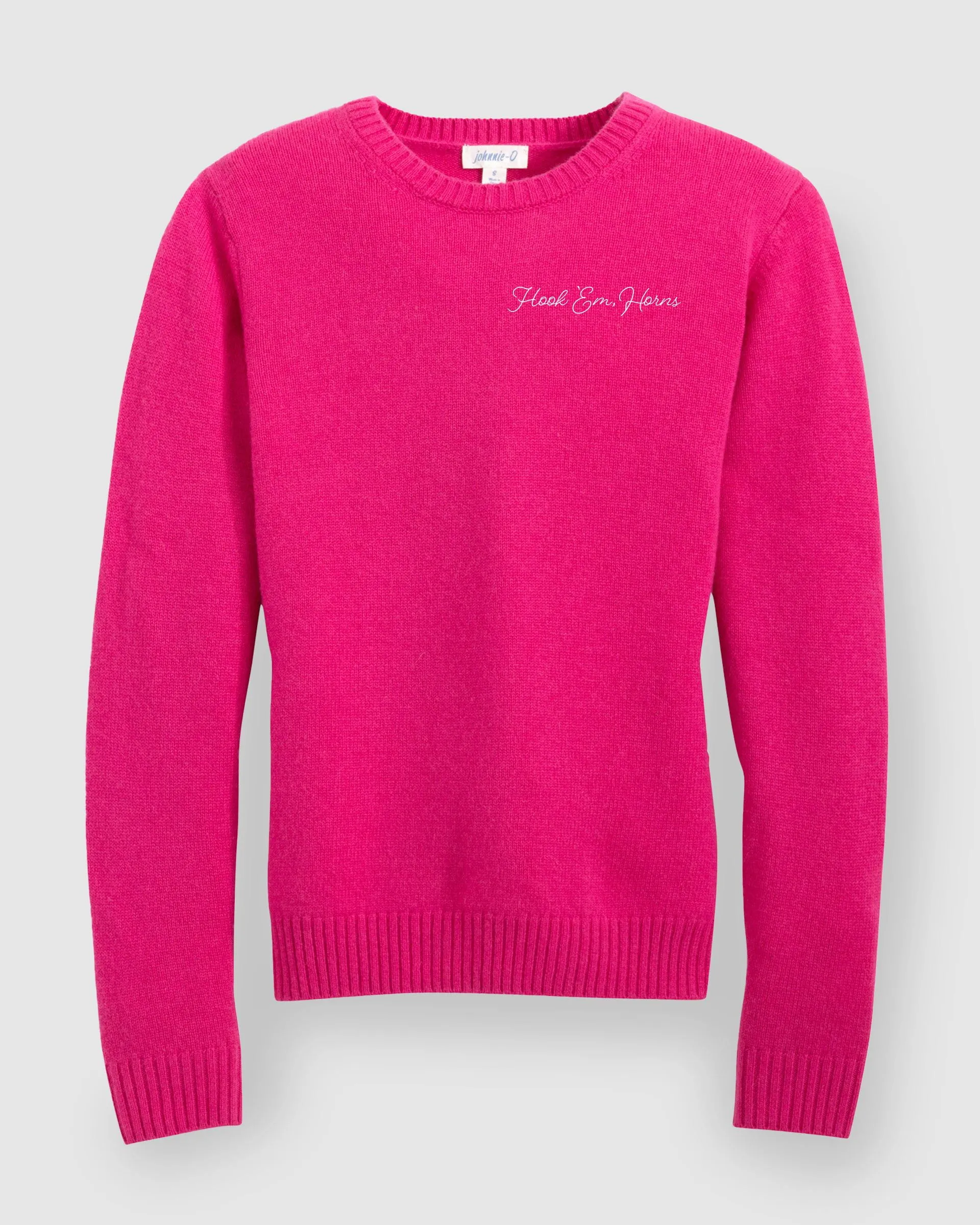 Women's Texas Everyday Cashmere Blend Crewneck Sweater - Script Logo sold by Johnnie-O product image thumbnail 2