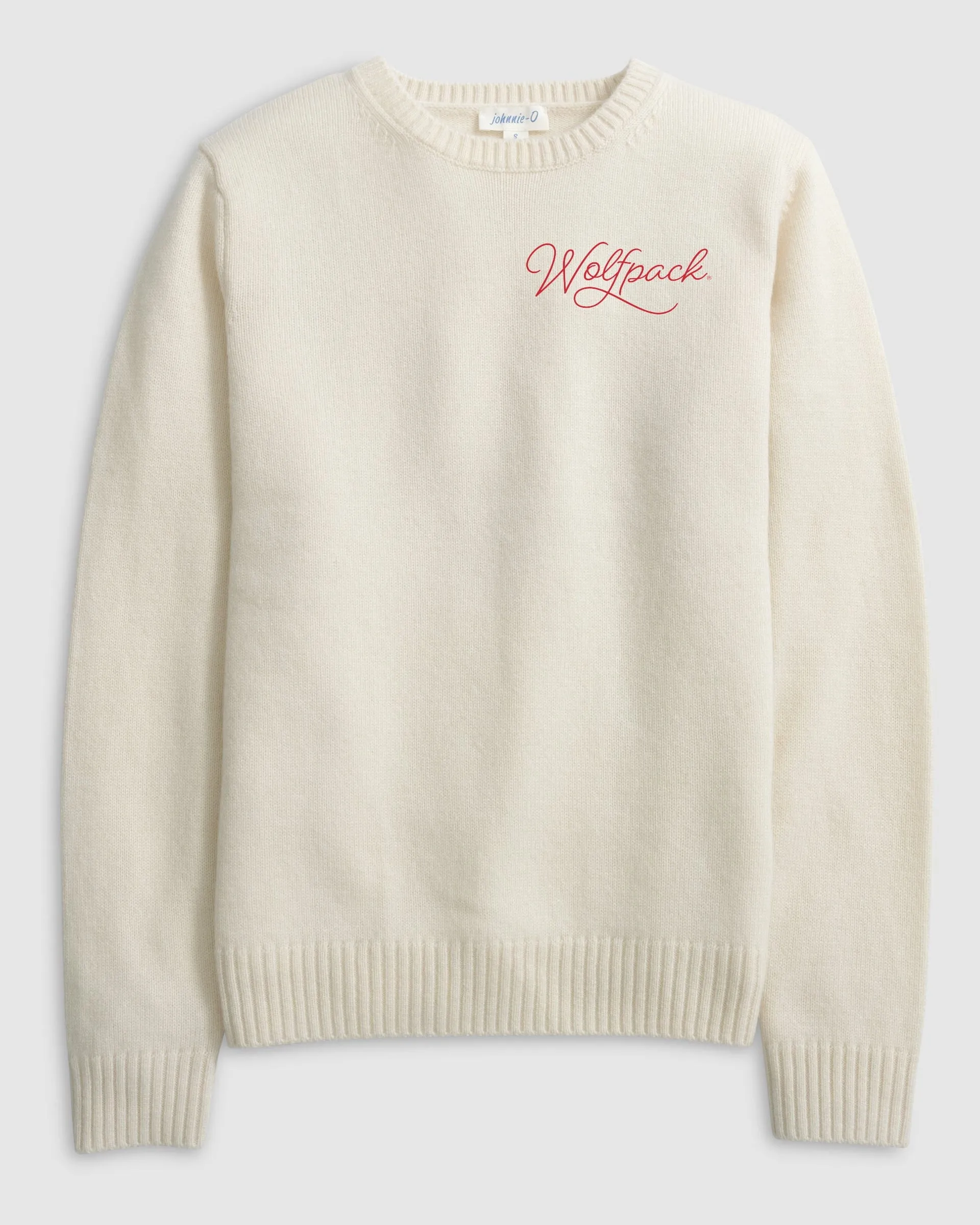 Women's NC State Everyday Cashmere Blend Crewneck Sweater - Script Logo sold by Johnnie-O product image thumbnail 3