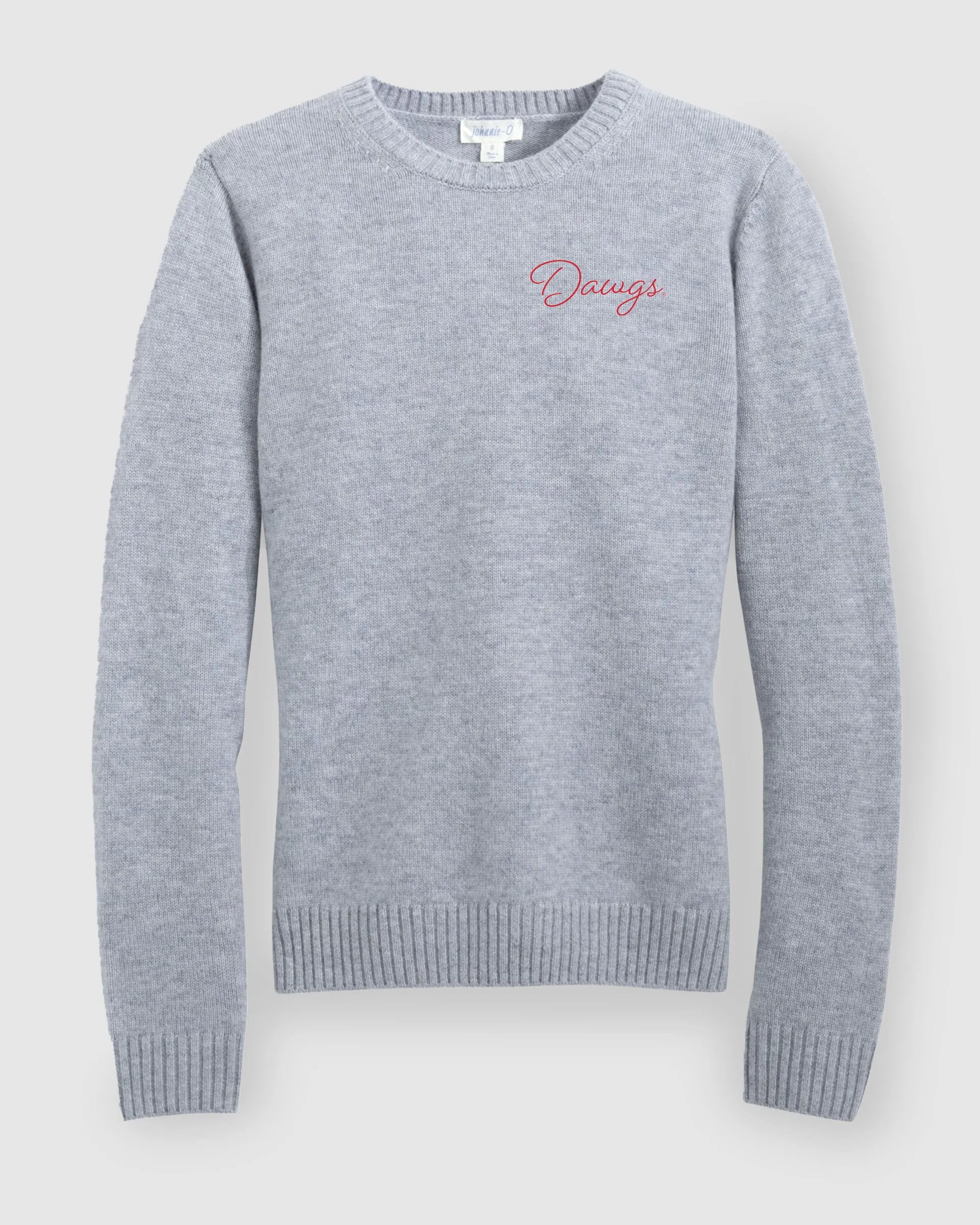 Women's Georgia Everyday Cashmere Blend Crewneck Sweater - Script Logo sold by Johnnie-O