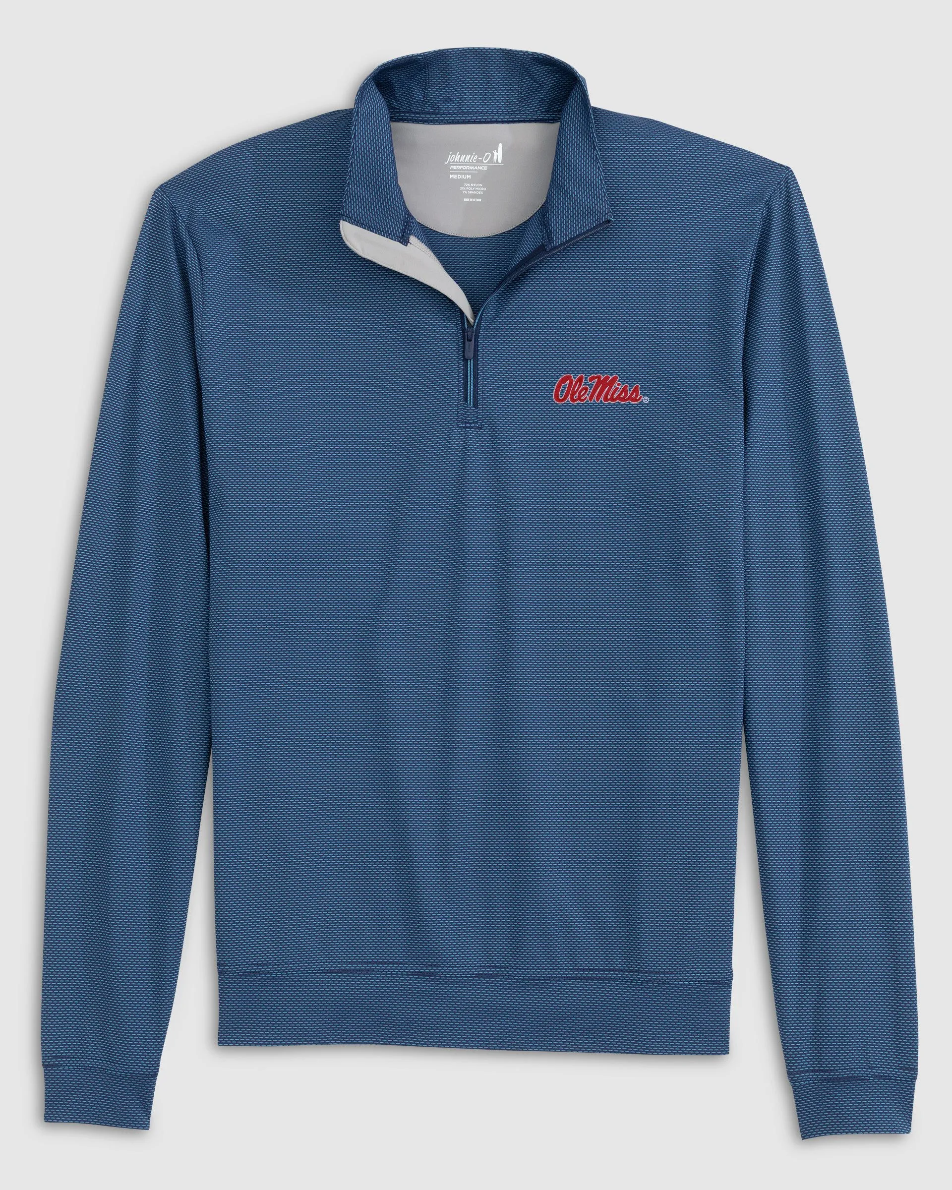 Ole Miss Jamie Jacquard Stretch 1/4-Zip Pullover sold by Johnnie-O product image thumbnail 2