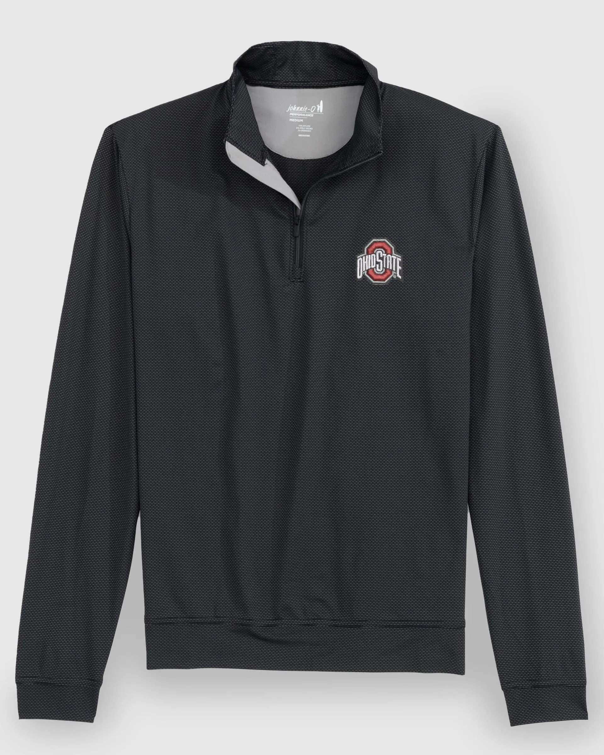 Ohio State University Jamie Jacquard Stretch 1/4-Zip Pullover sold by Johnnie-O