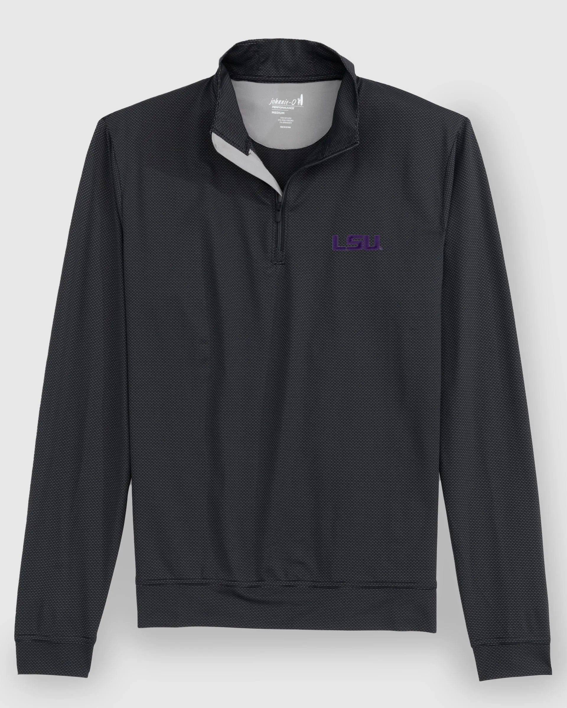 Louisiana State Jamie Jacquard Stretch 1/4-Zip Pullover sold by Johnnie-O
