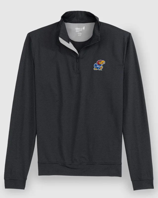 Kansas Jamie Jacquard Stretch 1/4-Zip Pullover sold by Johnnie-O
