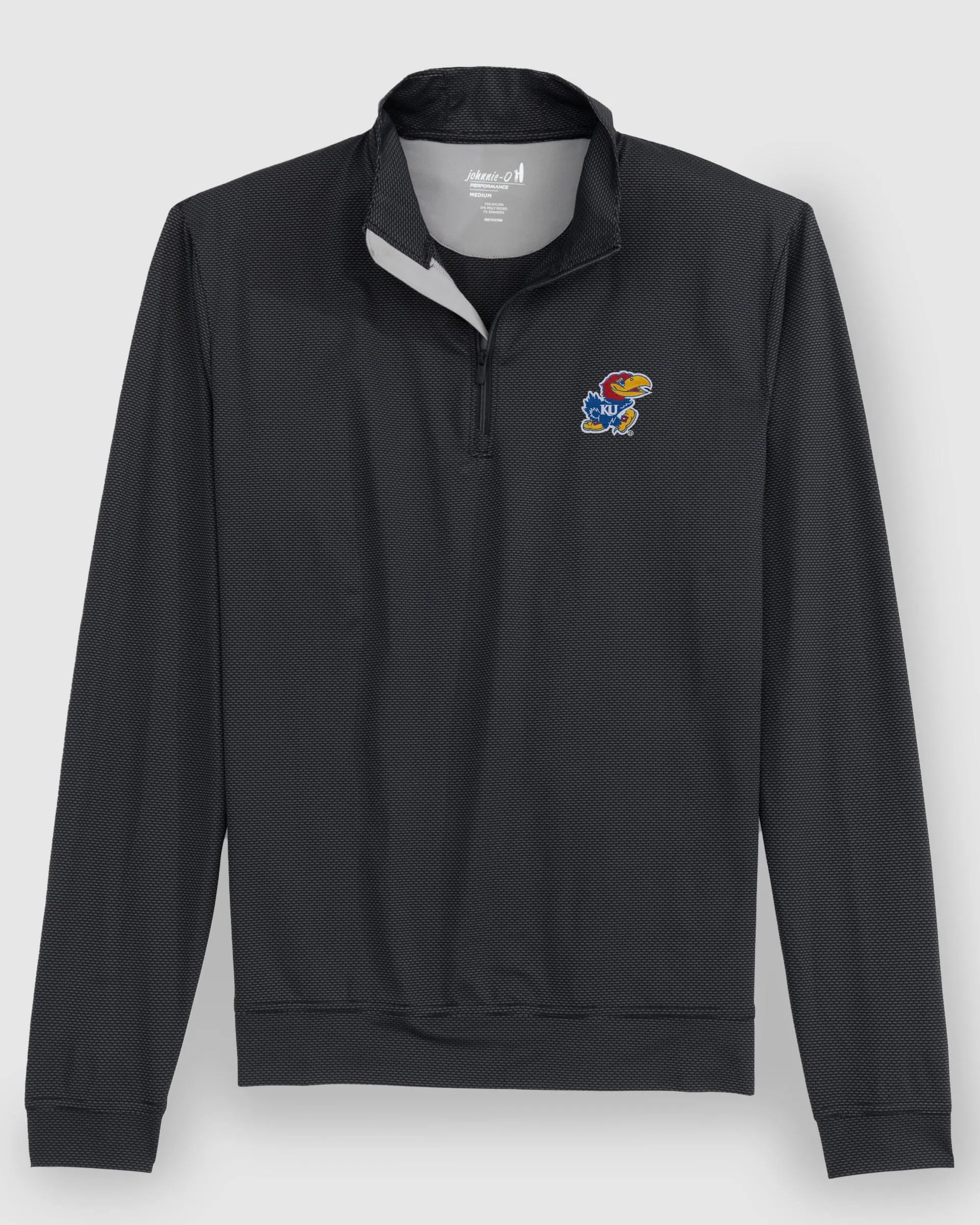 Kansas Jamie Jacquard Stretch 1/4-Zip Pullover sold by Johnnie-O