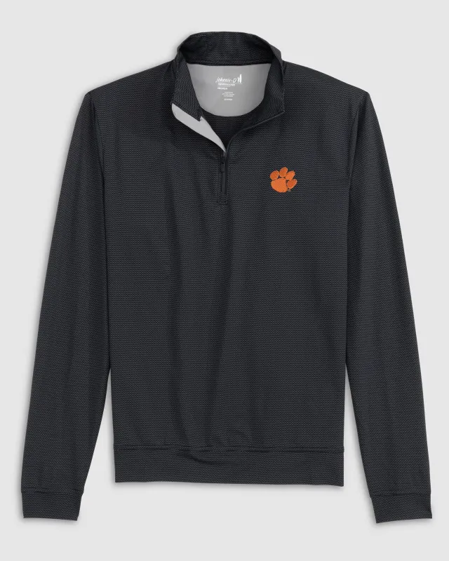 Clemson Jamie Jacquard Stretch 1/4-Zip Pullover sold by Johnnie-O