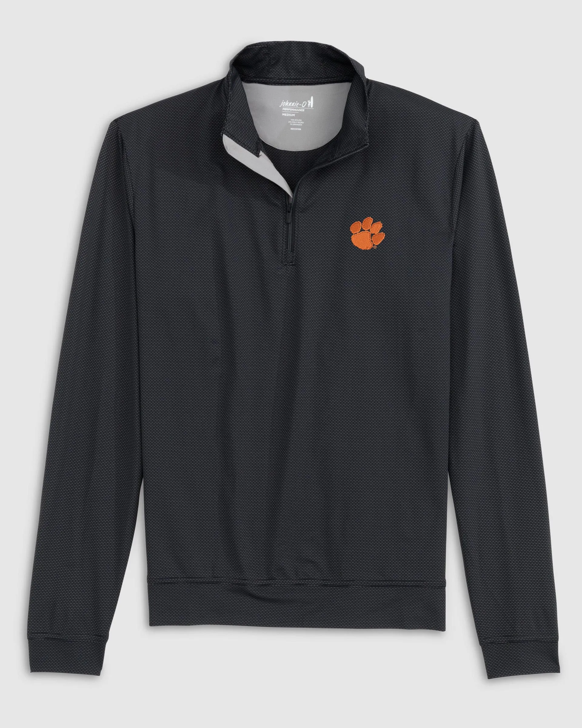 Clemson Jamie Jacquard Stretch 1/4-Zip Pullover sold by Johnnie-O