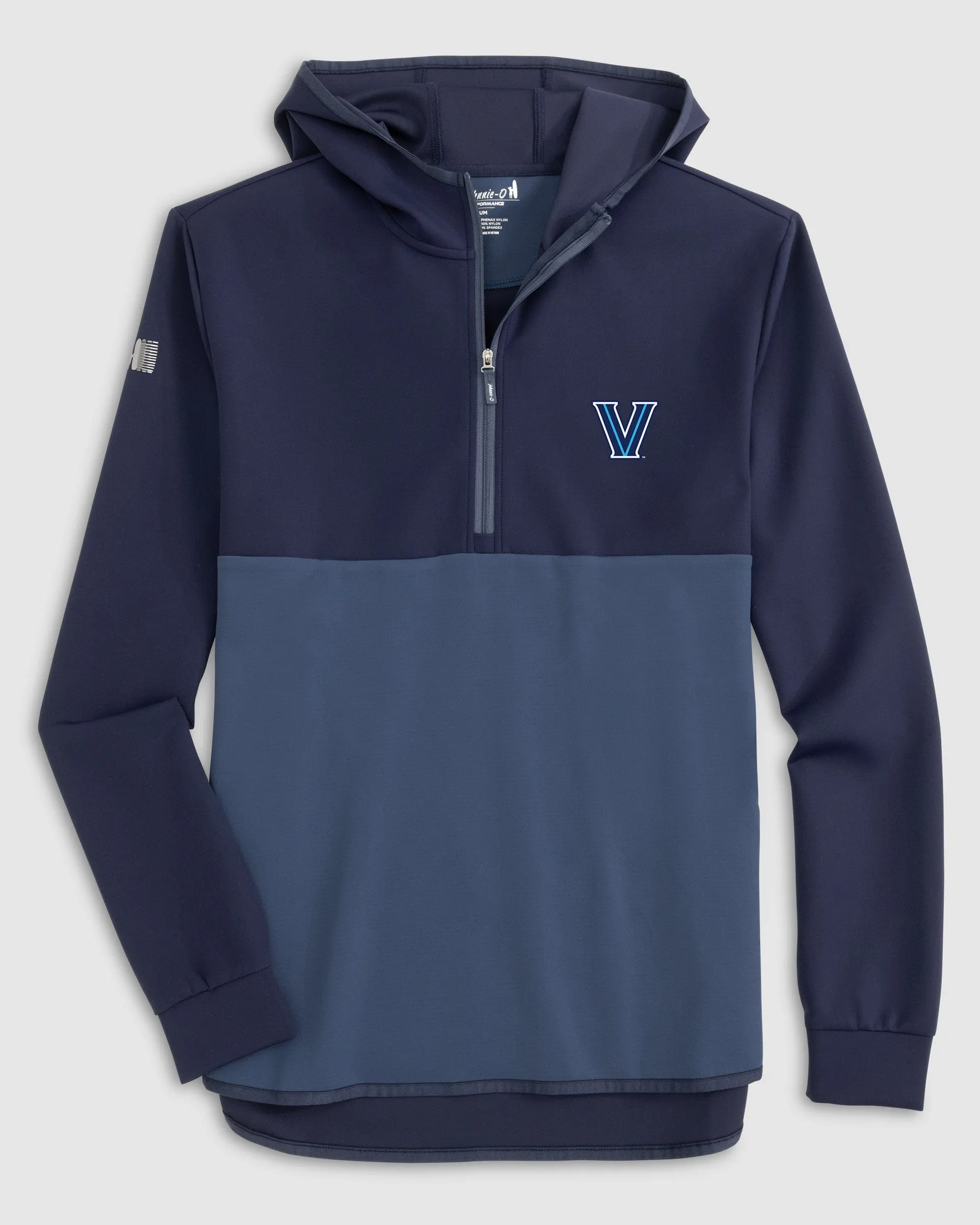 Villanova Iversons Performance Hooded 1/4-Zip sold by Johnnie-O