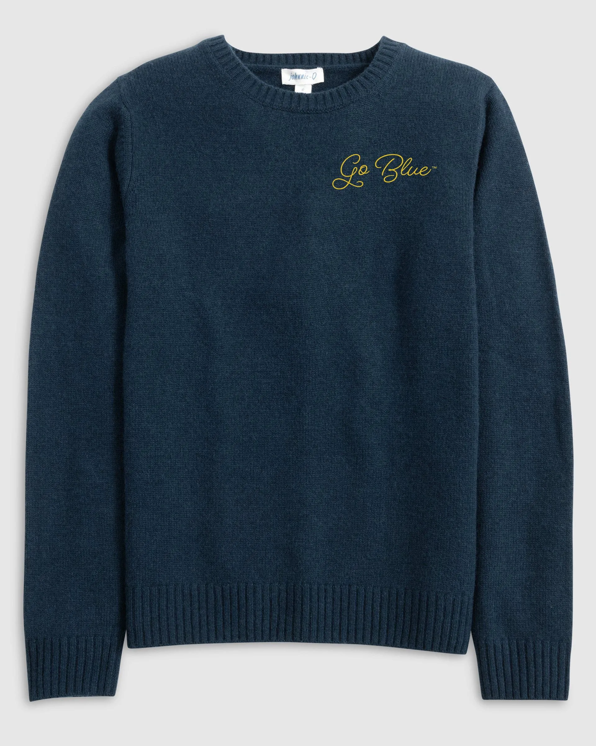 Women's Michigan Everyday Cashmere Blend Crewneck Sweater - Script Logo sold by Johnnie-O product image thumbnail 2