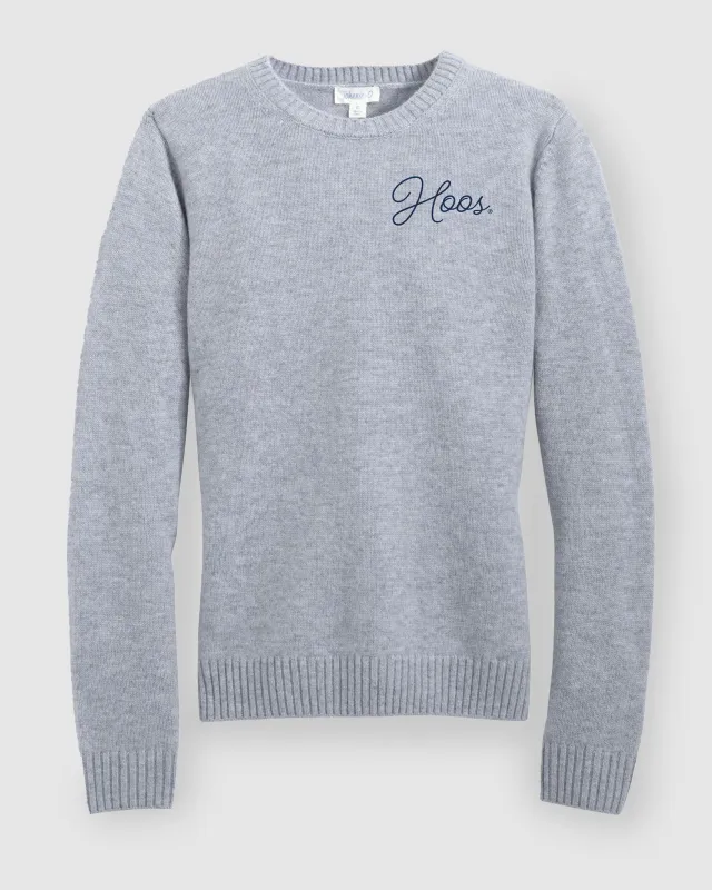 Women's Virginia Everyday Cashmere Blend Crewneck Sweater - Script Logo sold by Johnnie-O