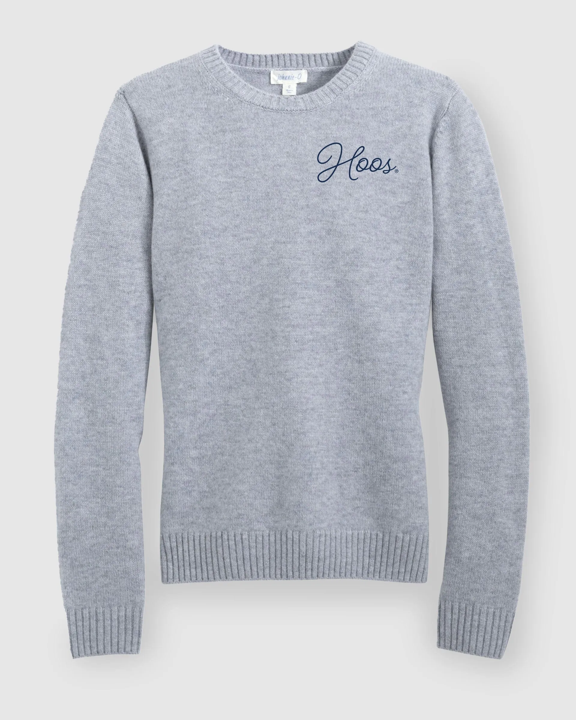 Women's Virginia Everyday Cashmere Blend Crewneck Sweater - Script Logo sold by Johnnie-O