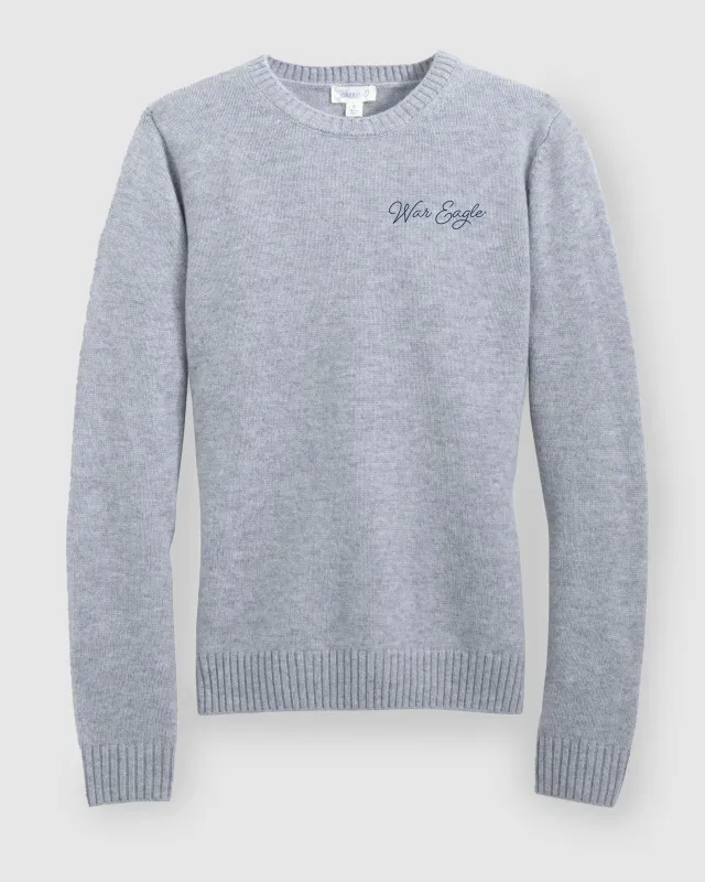 Women's Auburn Everyday Cashmere Blend Crewneck Sweater - Script Logo sold by Johnnie-O