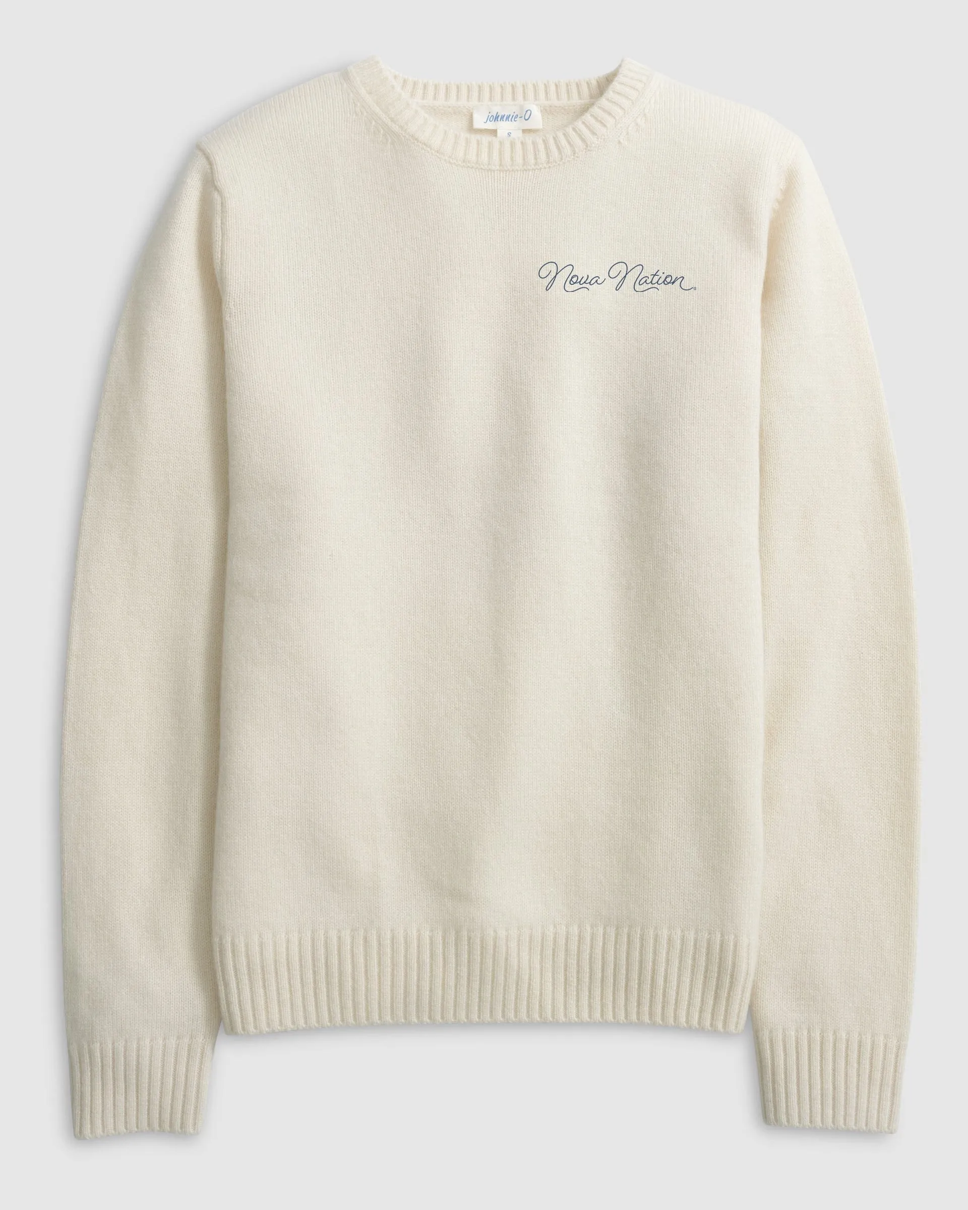 Women's Villanova Everyday Cashmere Blend Crewneck Sweater - Script Logo sold by Johnnie-O product image thumbnail 4