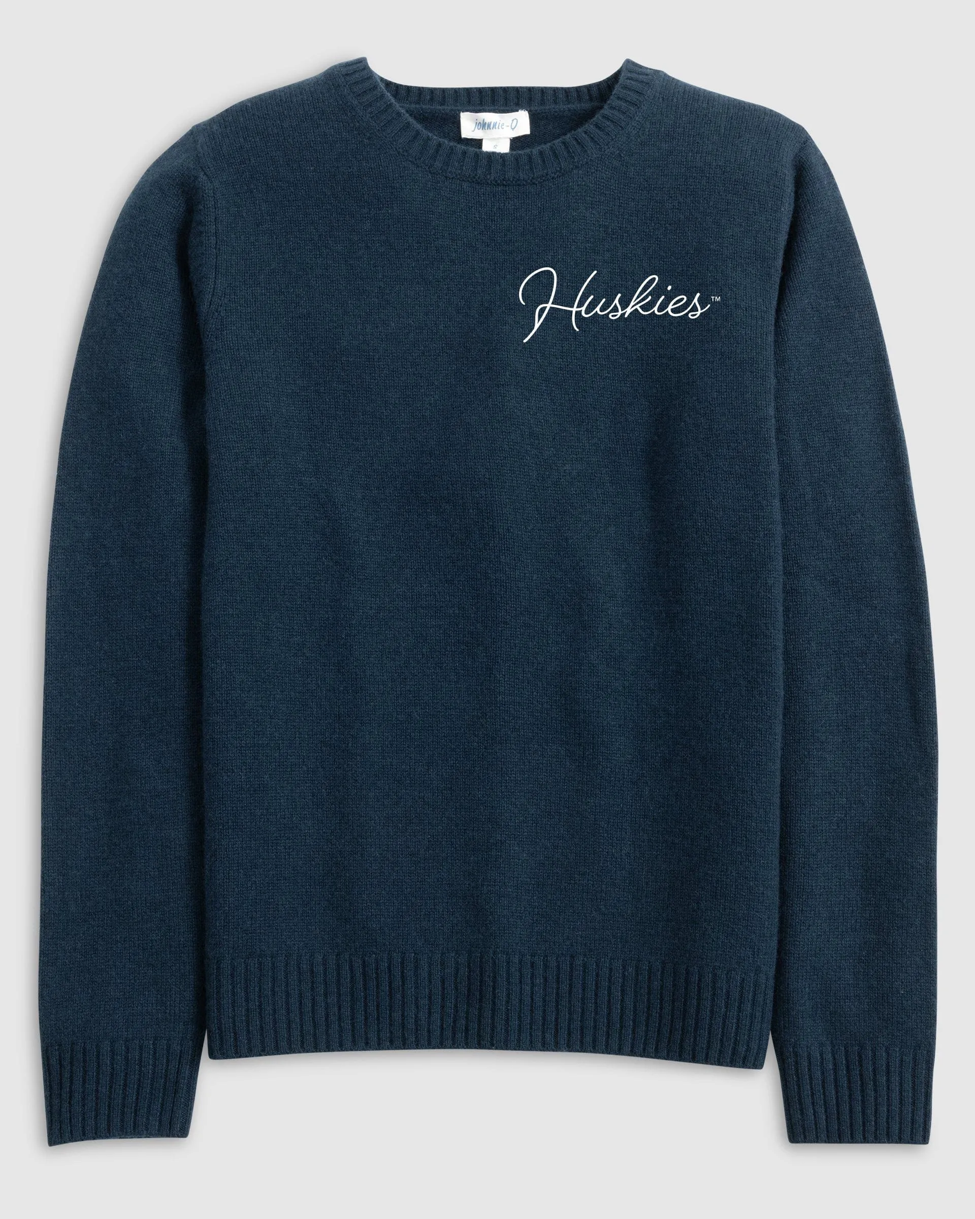 Women's UConn Everyday Cashmere Blend Crewneck Sweater - Script Logo sold by Johnnie-O product image thumbnail 2