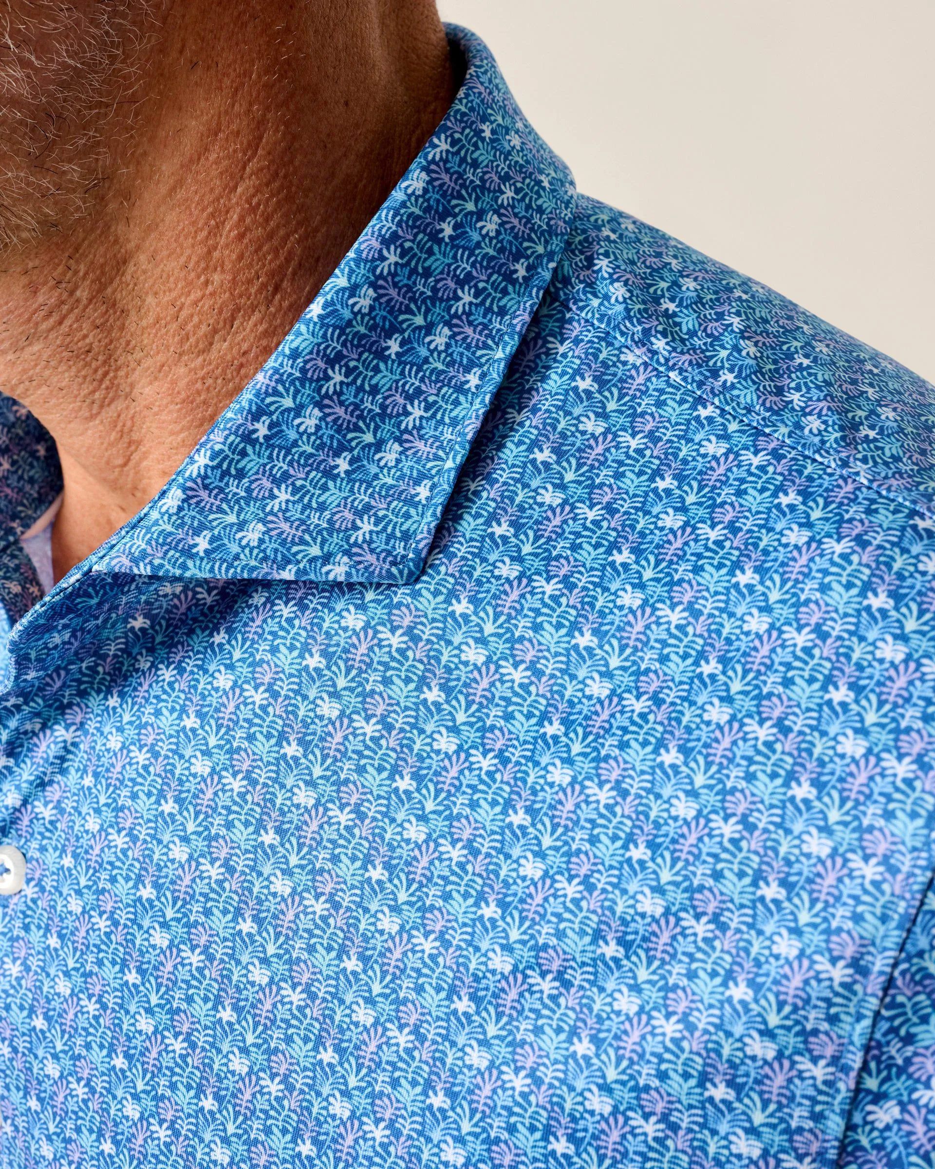 Performance Jersey Polo - Floral Reef sold by Johnnie-O