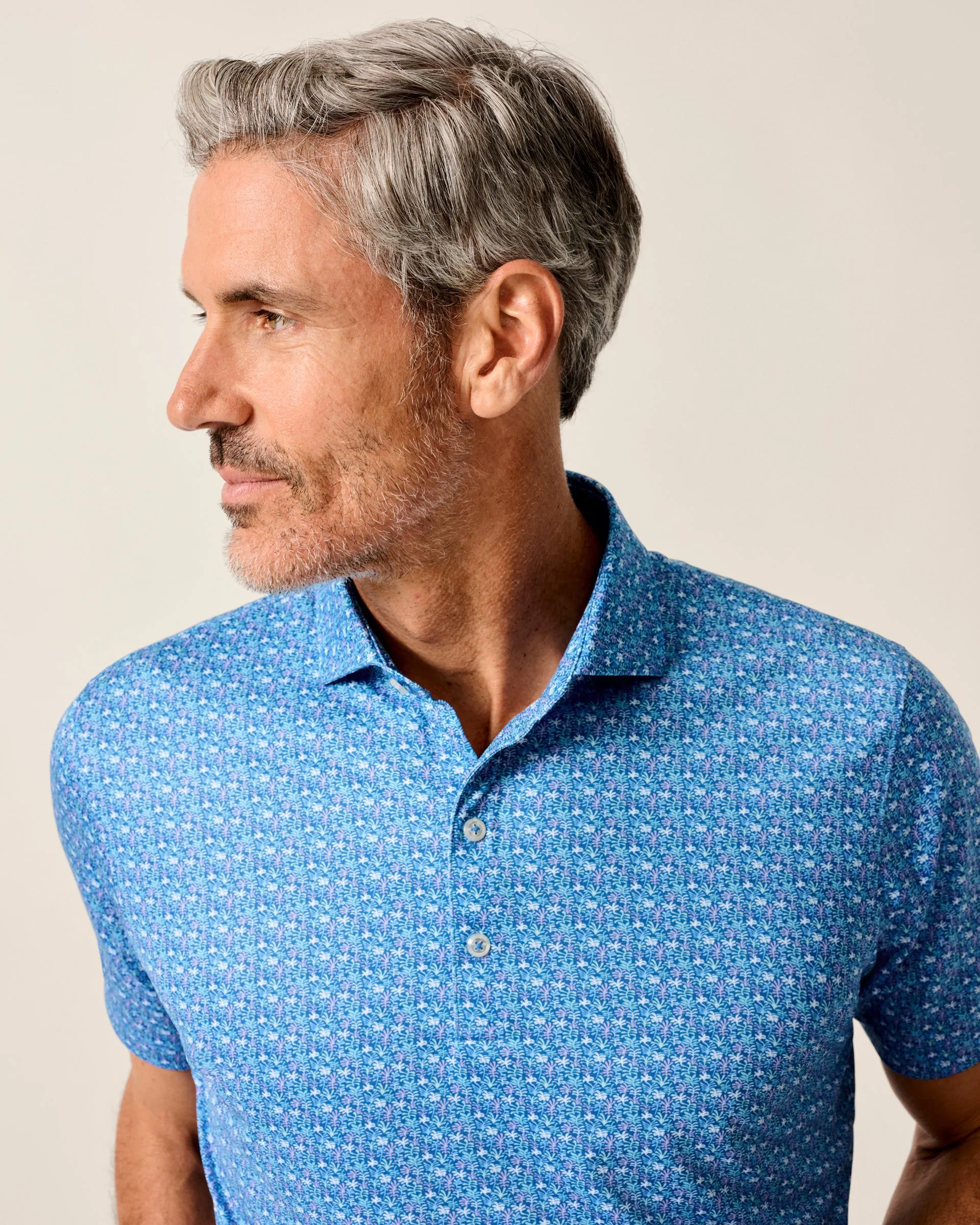 Performance Jersey Polo - Floral Reef sold by Johnnie-O product image thumbnail 4