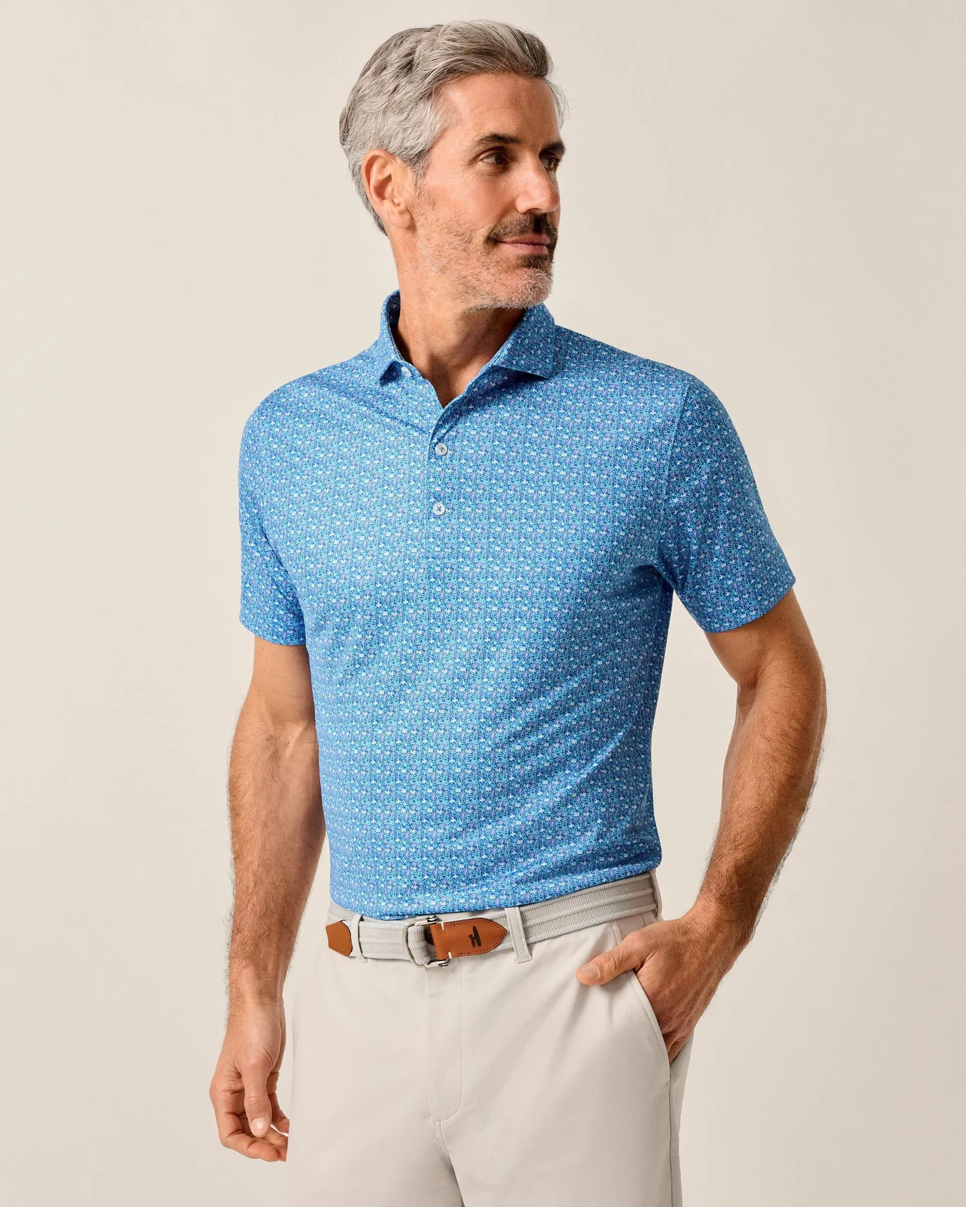 Performance Jersey Polo - Floral Reef sold by Johnnie-O product image thumbnail 2