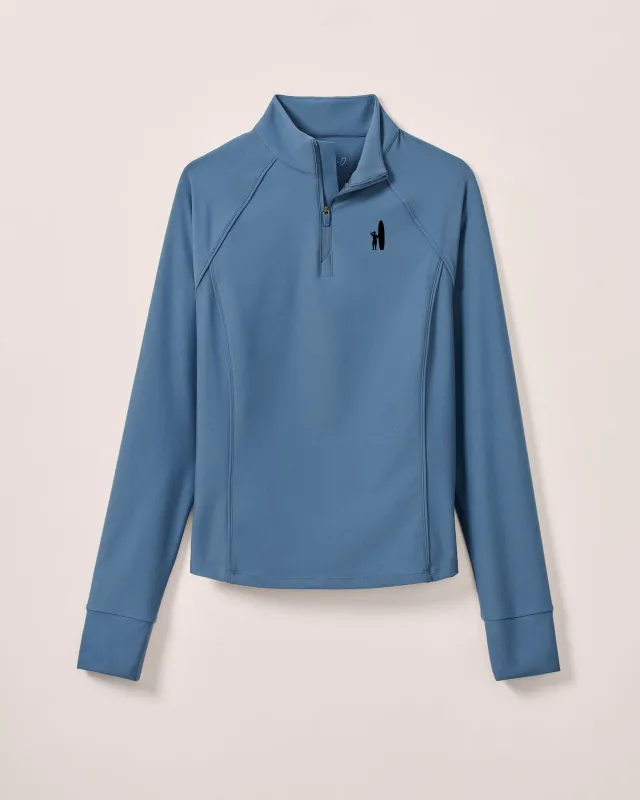 Women's Custom Surfer Logo Jasmine Performance 1/4 Zip sold by Johnnie-O
