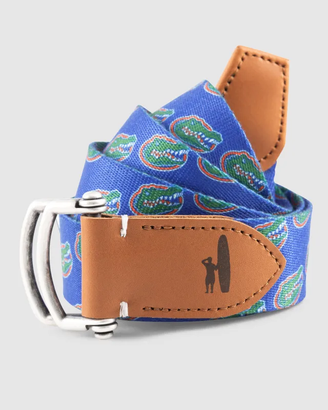 Florida Game Day Belt made by Johnnie-O