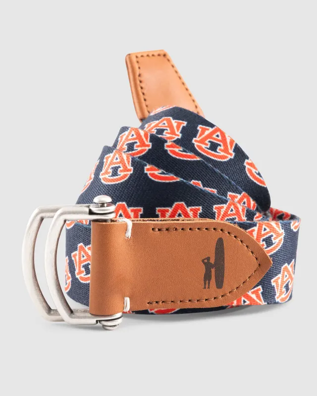 Auburn University Game Day Belt made by Johnnie-O