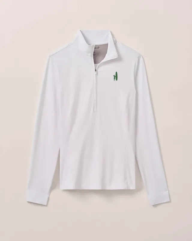 Women's Custom Surfer Logo Susie Performance 1/4 Zip sold by Johnnie-O