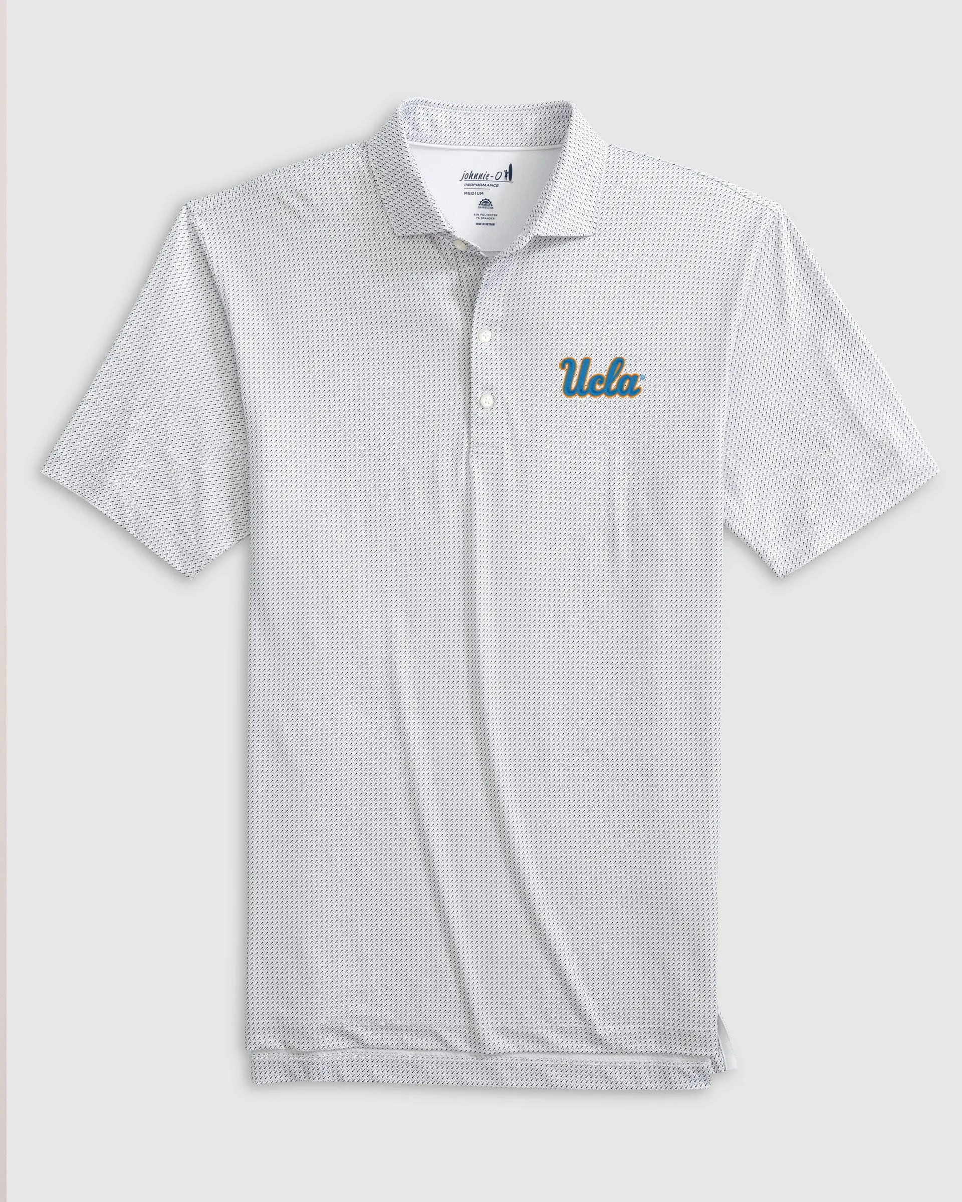UCLA Tee Time Printed Performance Jersey Polo sold by Johnnie-O
