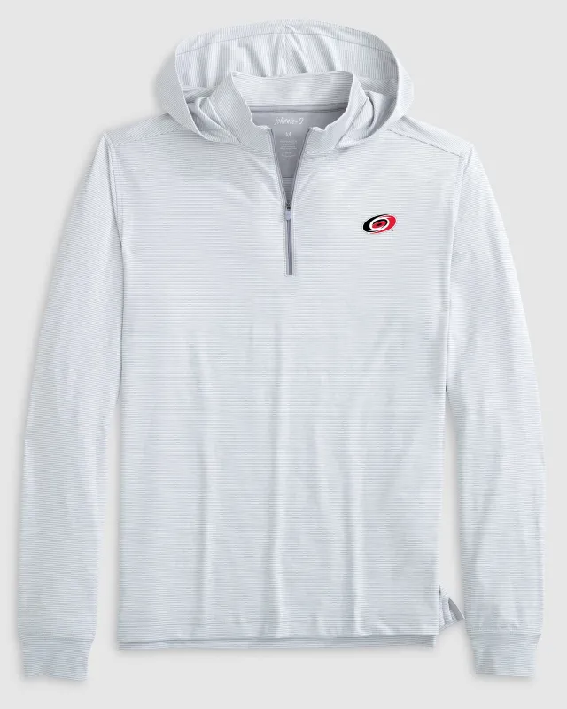 Carolina Hurricanes Hybrid Performance 1/4 Zip Hoodie made by Johnnie-O