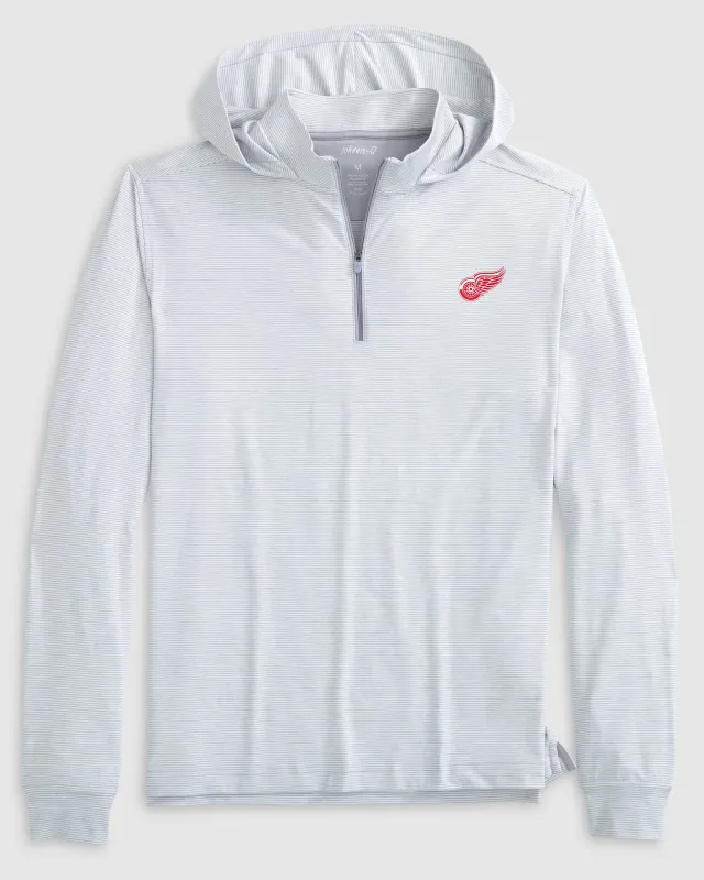 Detroit Red Wings Hybrid Performance 1/4 Zip Hoodie sold by Johnnie-O