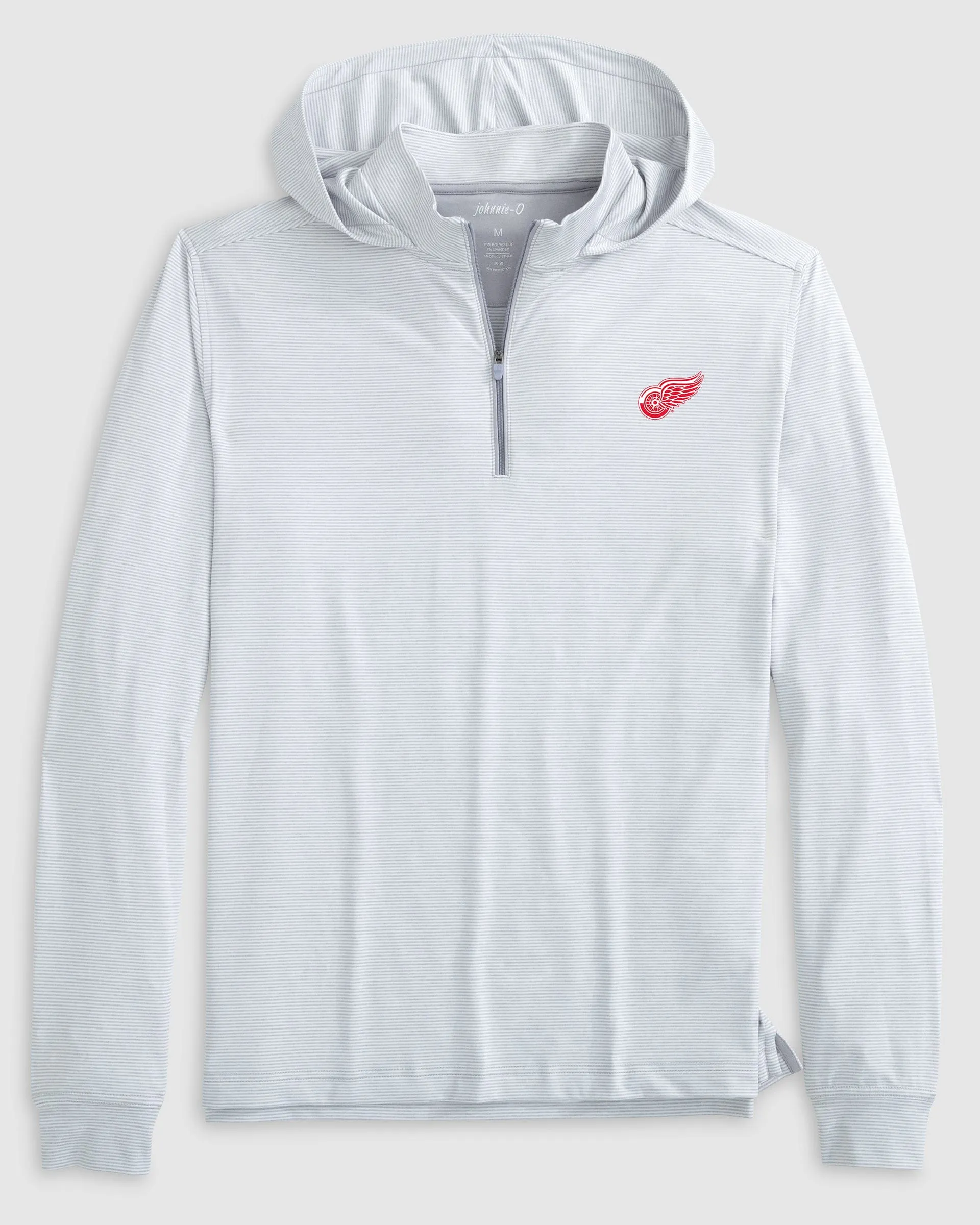 Detroit Red Wings Hybrid Performance 1/4 Zip Hoodie sold by Johnnie-O