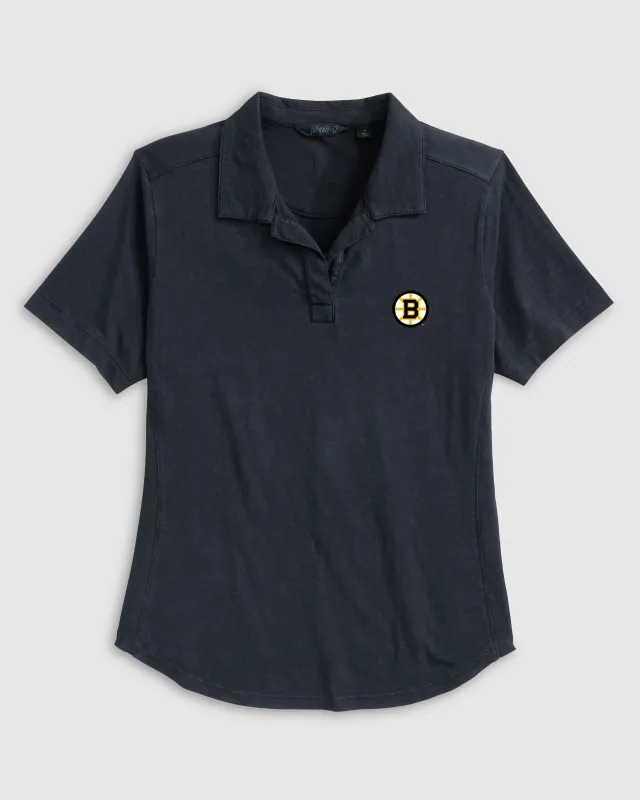 Women's Boston Bruins Coastal Wash Polo sold by Johnnie-O