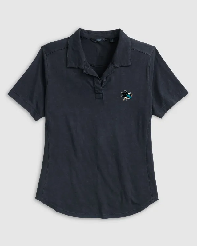 Women's San Jose Sharks Coastal Wash Polo sold by Johnnie-O