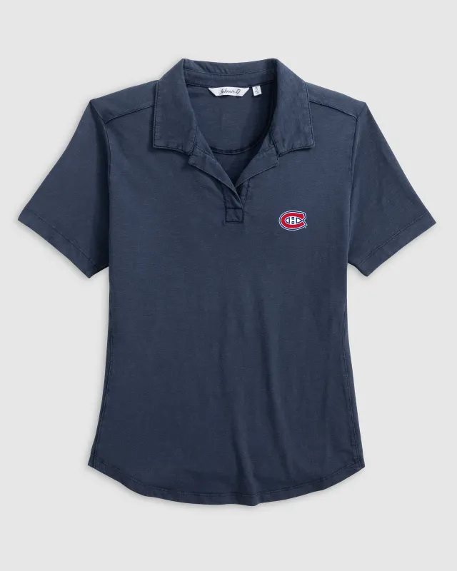 Women's Montreal Canadiens Coastal Wash Polo sold by Johnnie-O