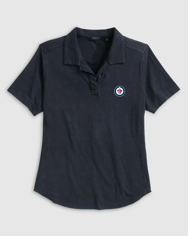 Women's Winnipeg Jets Coastal Wash Polo sold by Johnnie-O