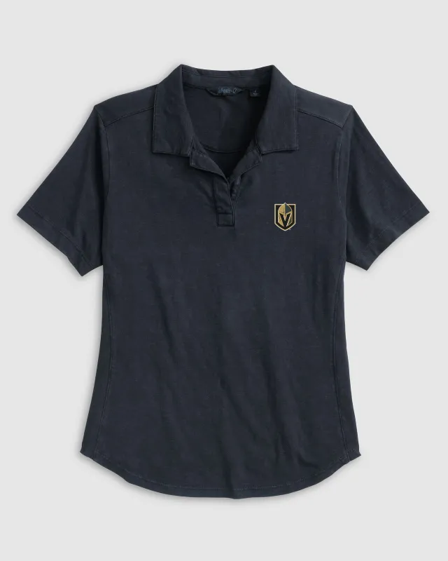 Women's Las Vegas Golden Knights Coastal Wash Polo sold by Johnnie-O