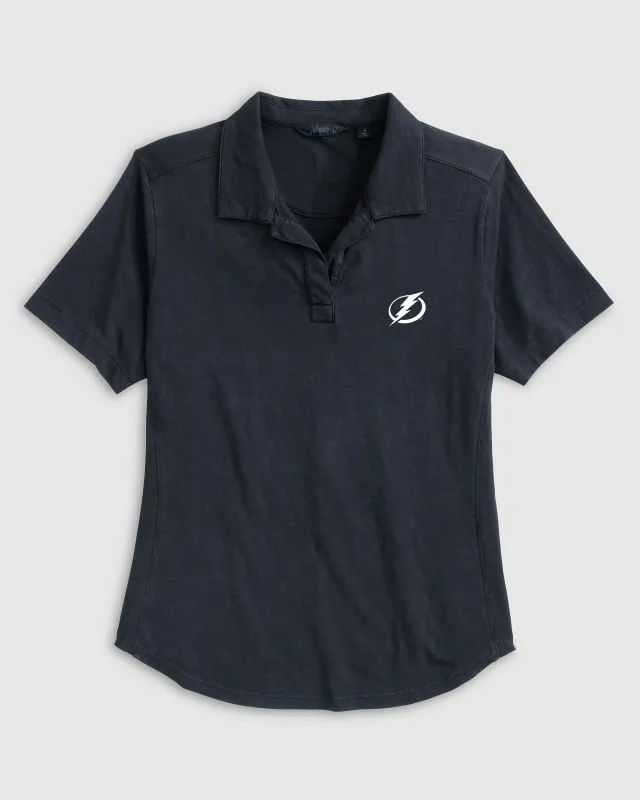 Women's Tampa Bay Lightning Coastal Wash Polo sold by Johnnie-O